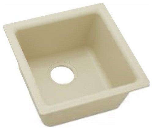 Elkay 15 3/4" Single Bowl Drop In/Undermount Bar/Prep Kitchen Sink, ELG1616GR0