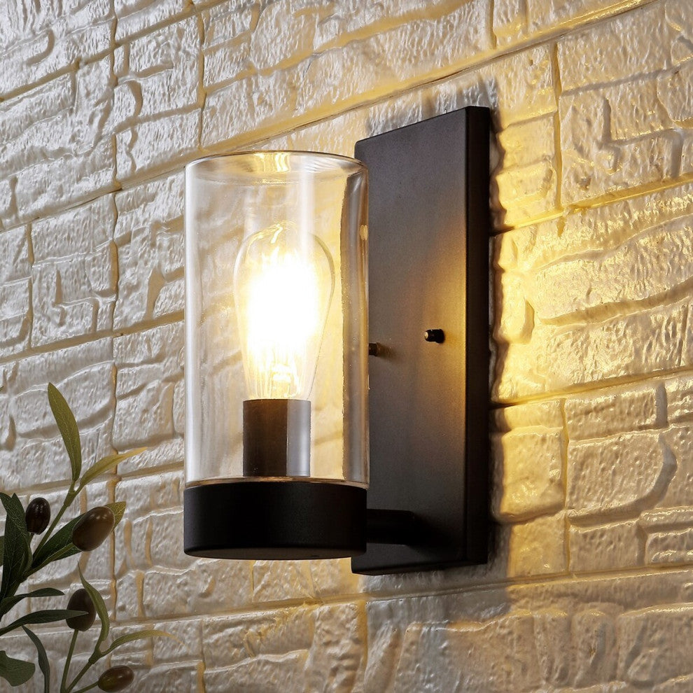 Safavieh Lianne Outdoor Wall Sconce Set of 2 Black