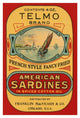 "Telmo Brand American Sardines" Digital Paper Print by Retrolabel, 31"x46"