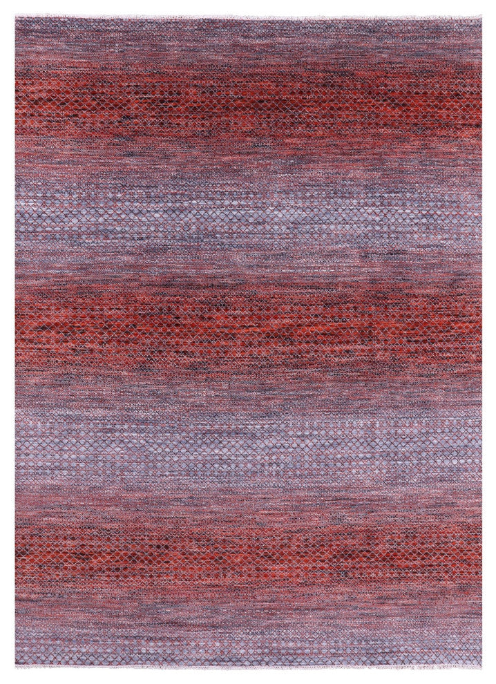 9' 10" X 13' 10" Savannah Grass Handmade Wool Rug Q9208