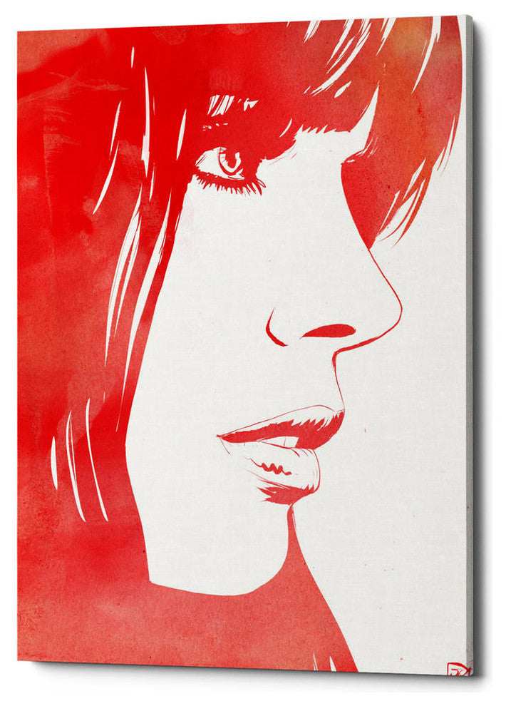 Epic Graffiti "Portrait in Red" by Giuseppe Cristiano, Giclee Canvas, 18"x26"