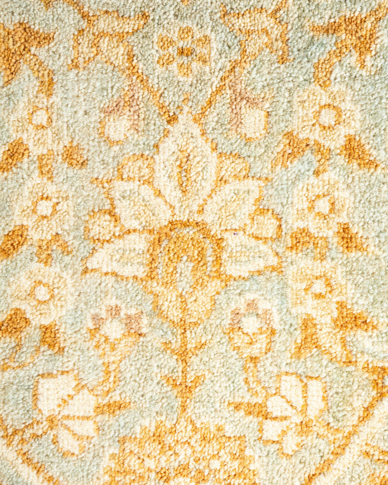 Mogul, One-of-a-Kind Hand-Knotted Area Rug Light Blue, 6' 1" x 9' 2"