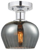 Innovations 616-1F-PC-G93 1 Light 6.5" Semi-Flush Mount, Polished Chrome