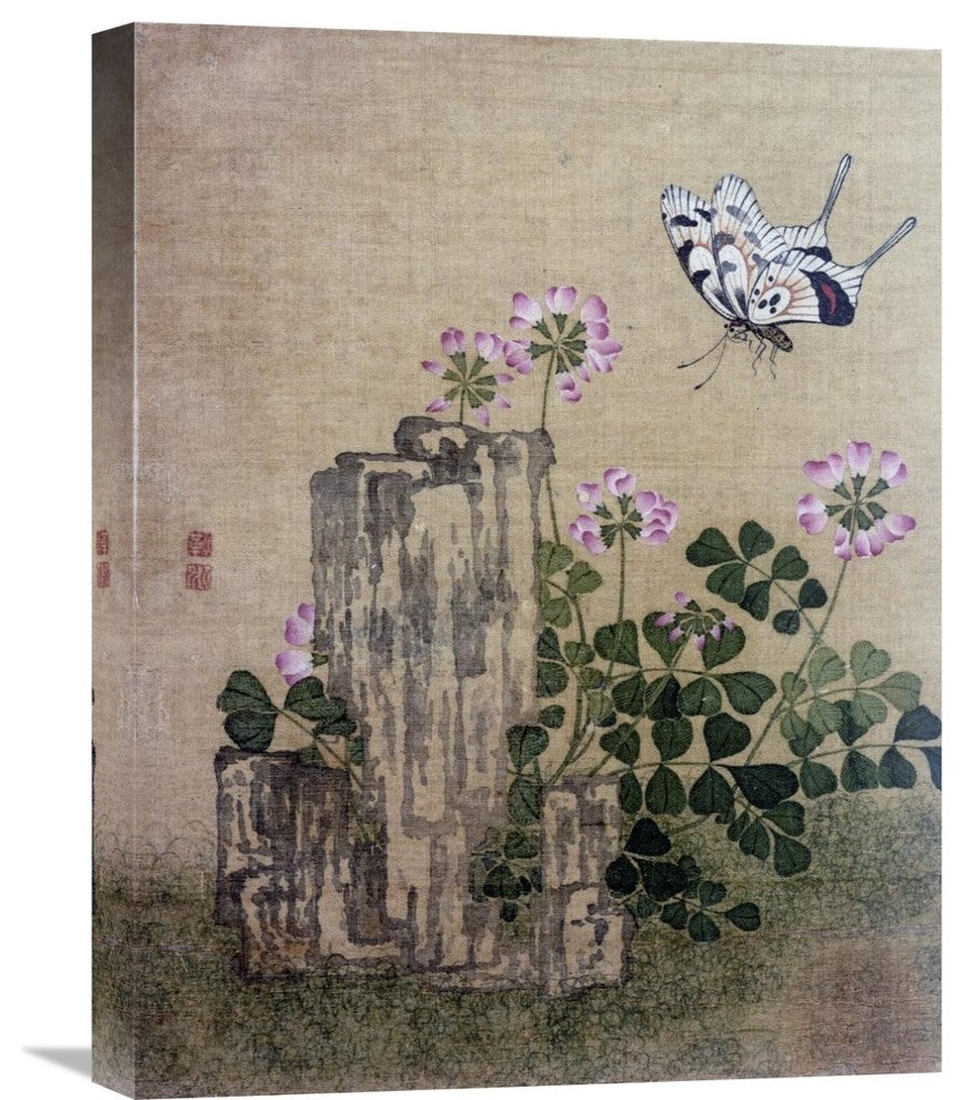 "Silk Leaf From An Album of Flower and Bird Paintings" Artwork, 17" x 22"