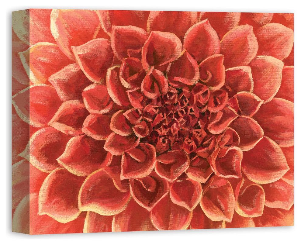 Red Gardenia Close Up Flower 16x20 Canvas Wall Art