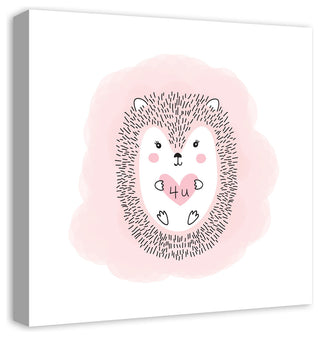 Love Hedgehog 20x20 Canvas Wall Art