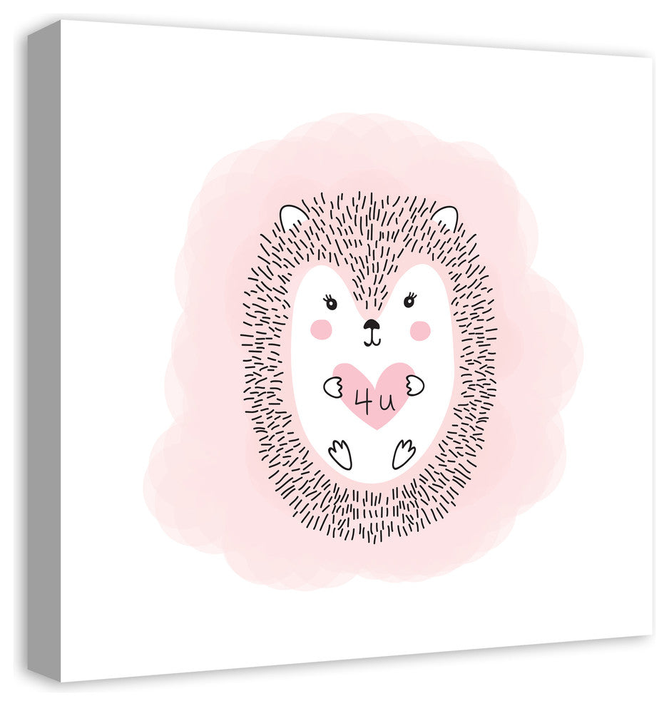 Love Hedgehog 20x20 Canvas Wall Art