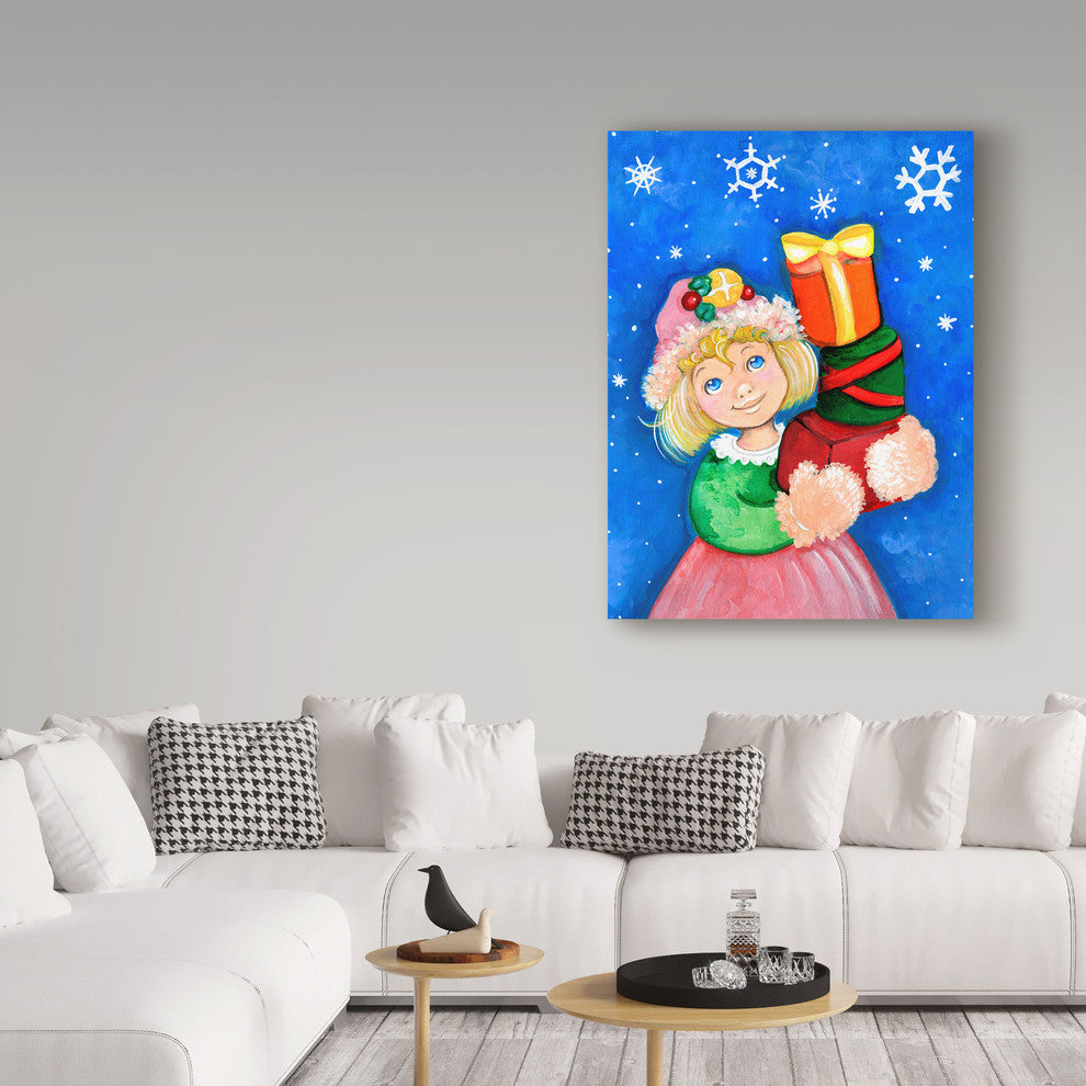 Valarie Wade 'Elf Gifts' Canvas Art, 24"x18"