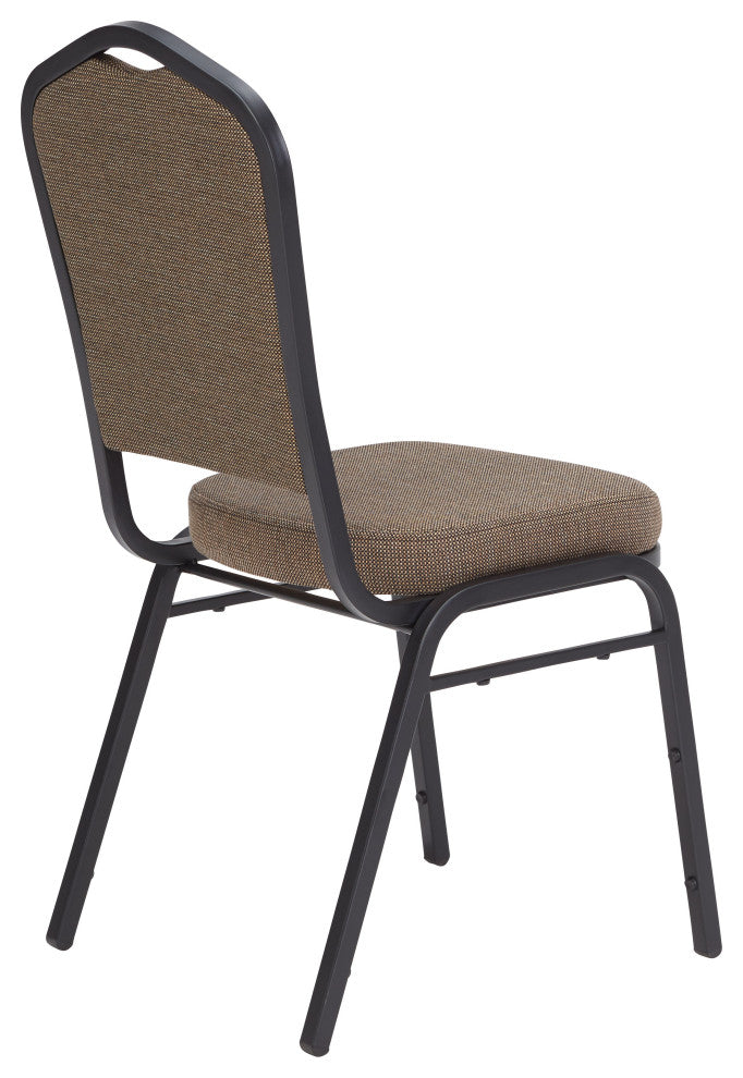 NPS 9300 Fabric Stack Chair, Natural Taupe Seat/Black Sandtex Frame