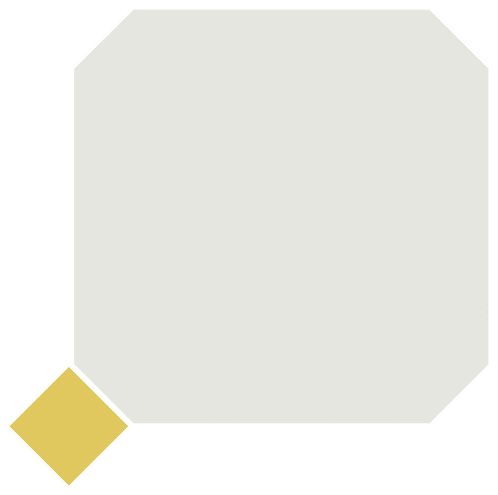 Vaudeville Octagon Nacar, Taco Lima Porcelain Floor/Wall Tile