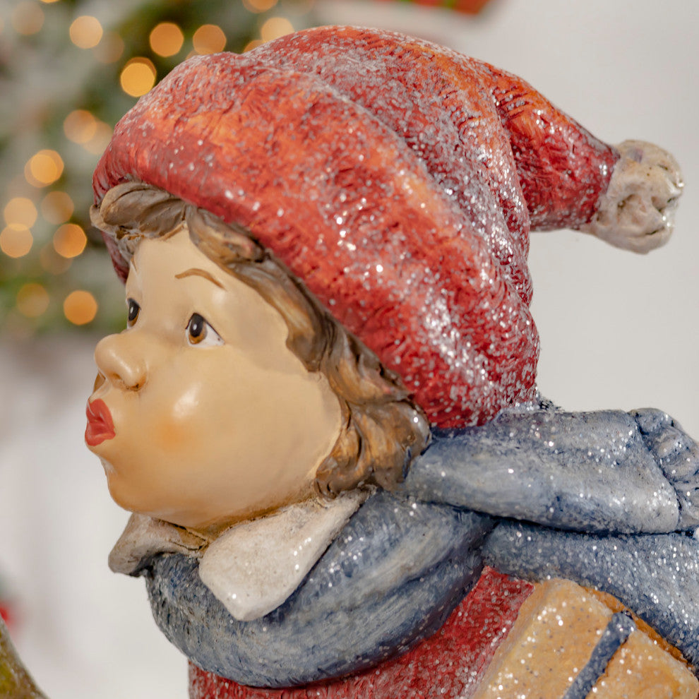 First Kiss Standing Christmas Tushkas With Gifts, Set of 2