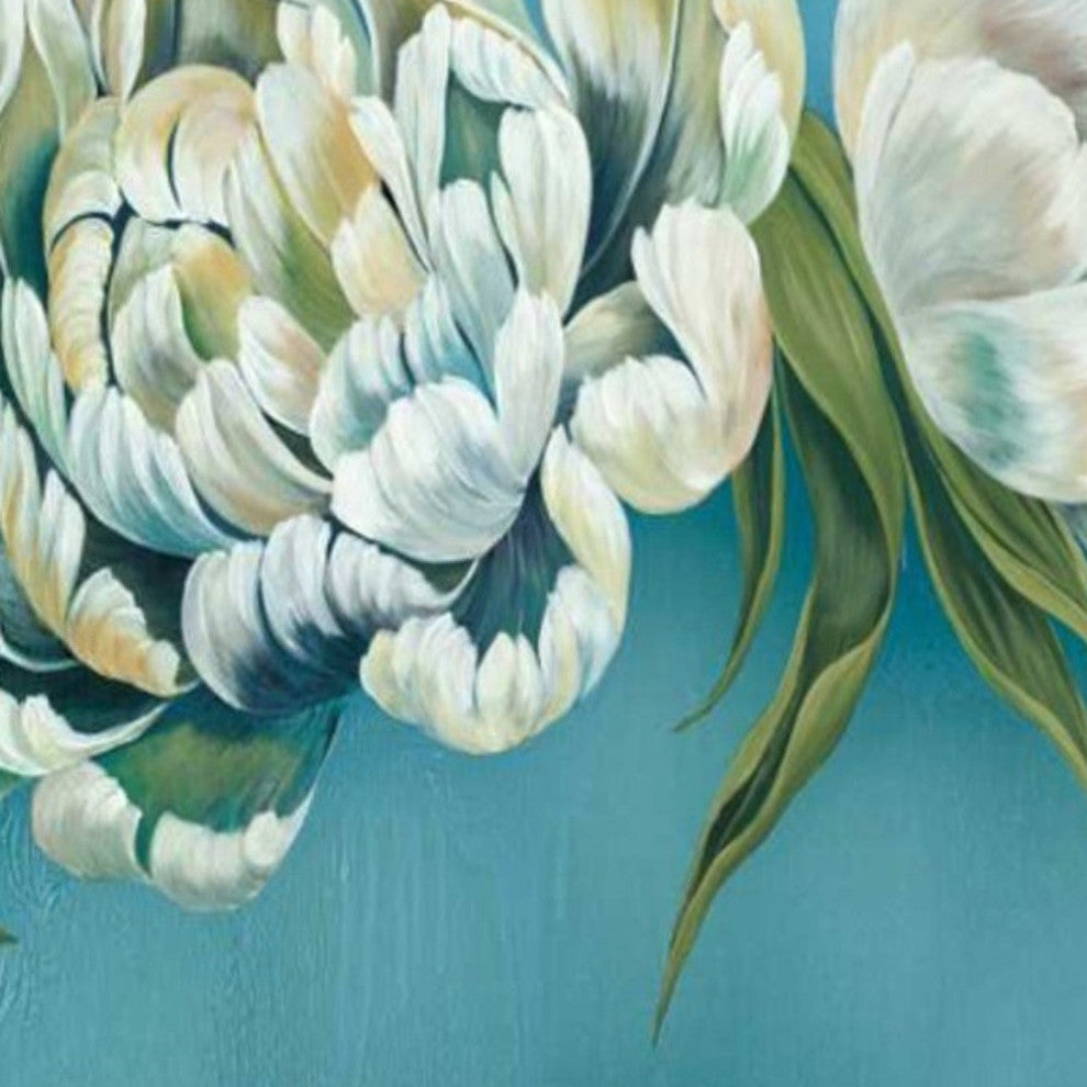 47" Gleam and Glow Pastel Blooms Giclee Wrap Canvas Wall Art