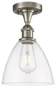 Innovations 516-1C-SN-GBD-752-LED 1 Light Semi-Flush Mount, Brushed Satin Nickel