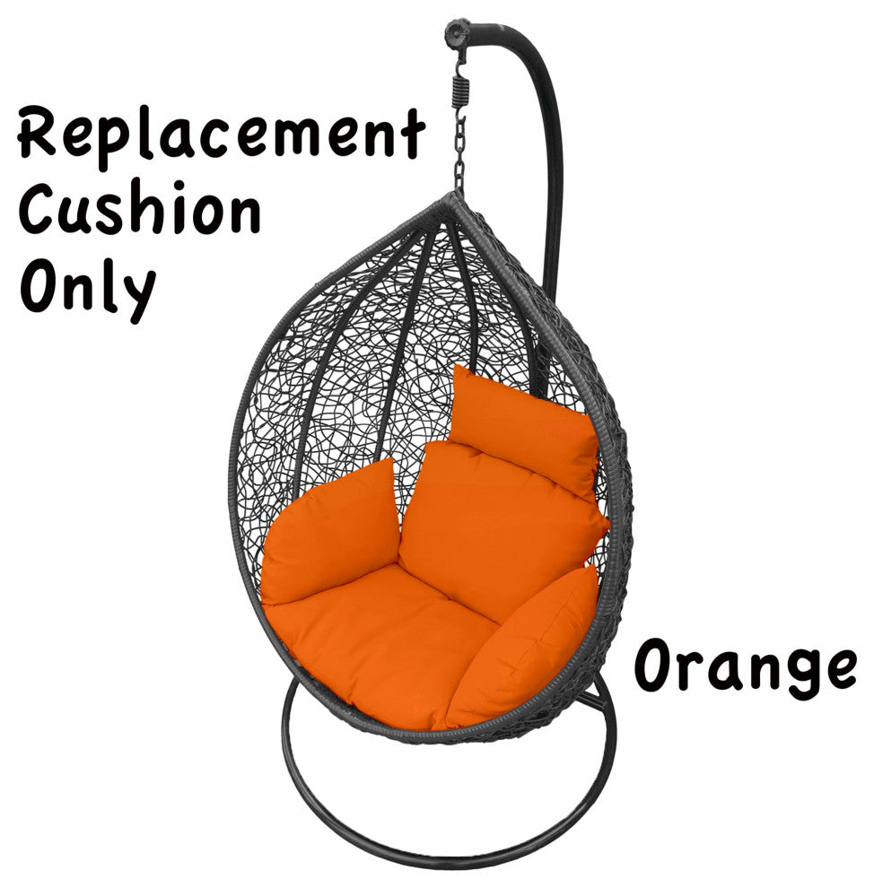 Primo Orange Indoor Outdoor Replacement Cushion for Egg Chair