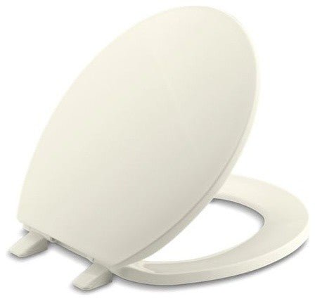 Kohler Brevia with Quick-Release Hinges Round-Front Toilet Seat, Biscuit