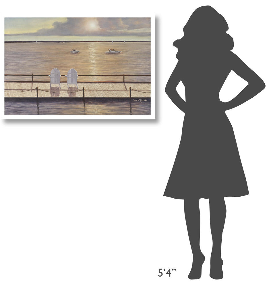"On the Bay" Digital Paper Print by Diane Romanello, 38"x26"