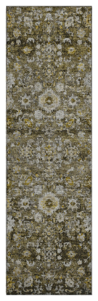 Premium Machine Washable Mayfield AMF651 Mocha 2'3" x 7'6" Runner Rug