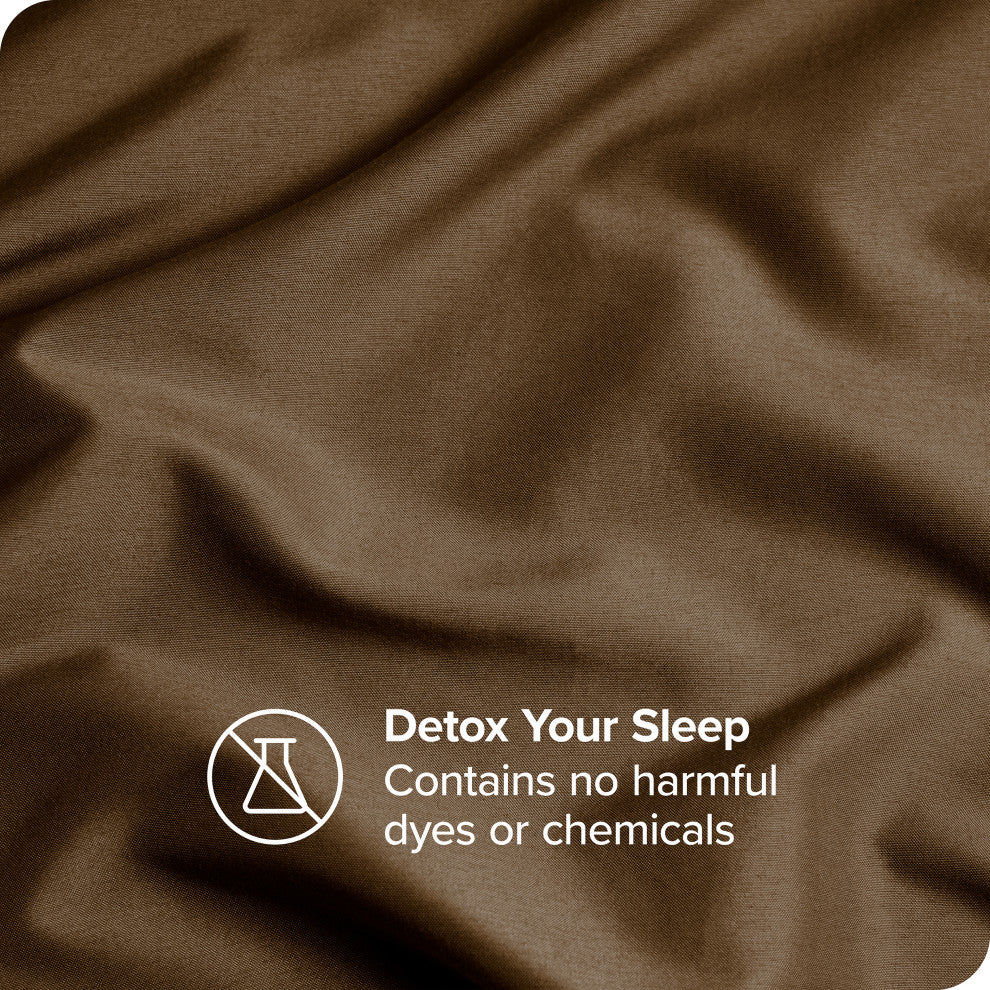 Bare Home Microfiber Pillowcases - Set of 2, Cocoa, King