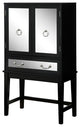 Furniture of America Setley Modern Wood Two-Tone Wine Rack in Black