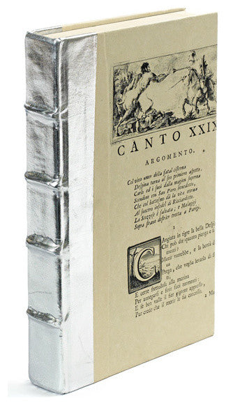 Single Metallic Silver Book