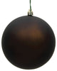 Vickerman 3" Chocolate Matte Ball UV 12-Pack, N590875Dmv