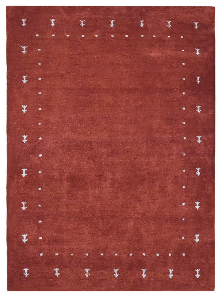 HAND KNOTTED LOOM SILK ECO-FRIENDLY RUGS-9'x12',Rectangle,Light Red,Contemporary