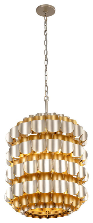 Swoon 6-Lt Foyer - Antique Gold/Gold Dust