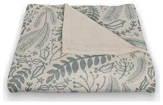 Green Winter Pattern 50"x60" Coral Fleece Blanket