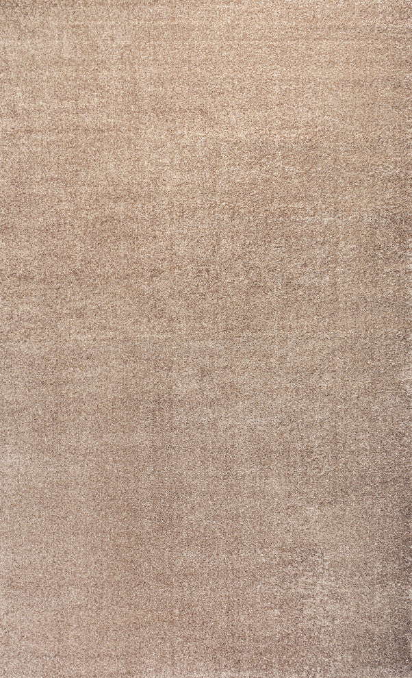 Haze Solid Low-Pile Beige 6 ft. x 9 ft. Area Rug
