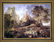 Nicolas Poussin Landscape with Polyphemus Framed Premium Canvas Print, 21"x28"