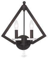 Diamond Wall Sconce, Bronze