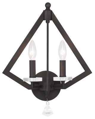 Diamond Wall Sconce, Bronze