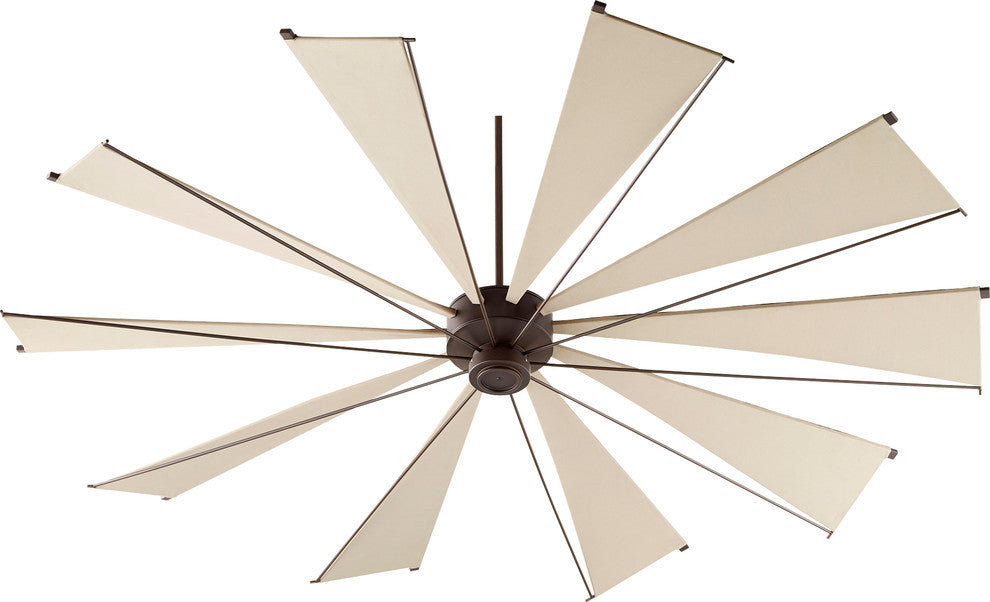 Mykonos 92" Ceiling Fan, Oiled Bronze