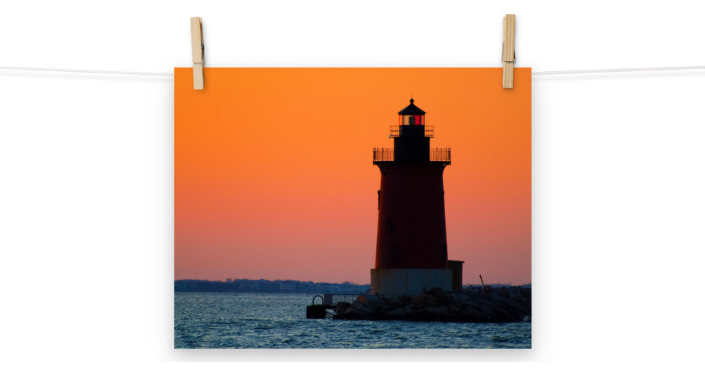Sunset at Henlopen State Park 3 Landscape Photo Unframed Wall Art Print, 11" X 14"