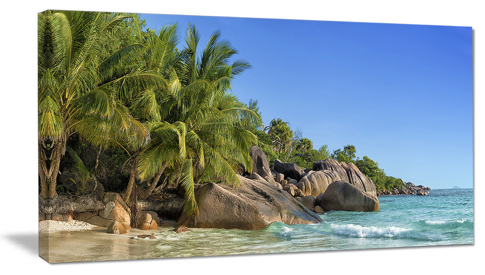 "Anse Lazio Praslin Island Seychelles" Large Wall Artwork, 1 Panel