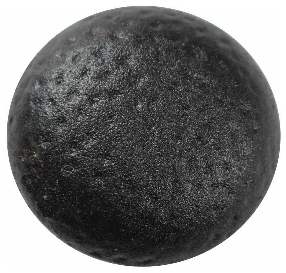 Round Black Wrought Iron Cabinet Knob Pull
