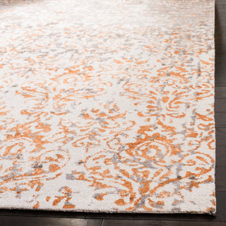 Safavieh Expression Collection EXP477 Rug, Ivory/Rust, 6'x9'