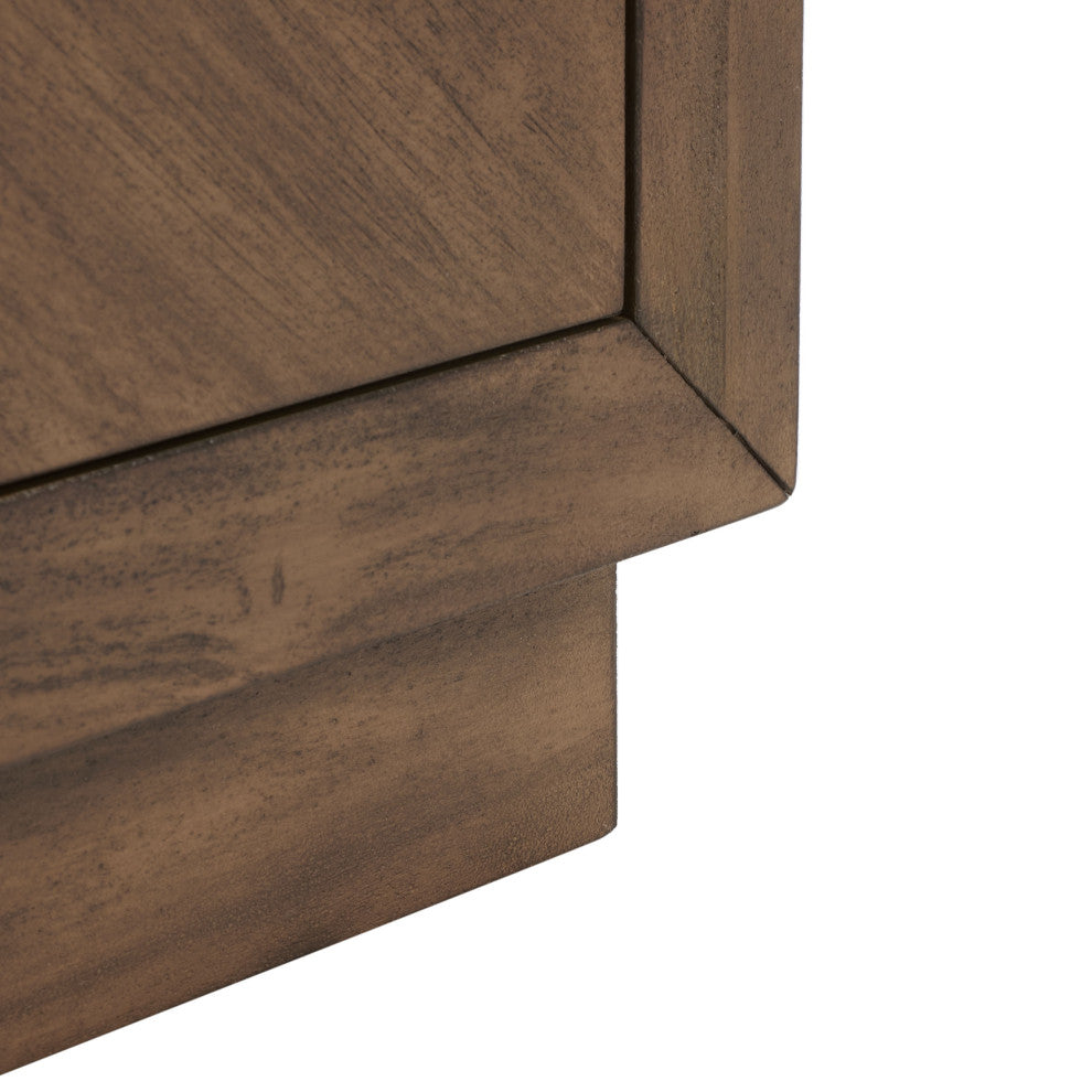 Safavieh Couture Steve 2 Drawer Wood Nightstand, Brown