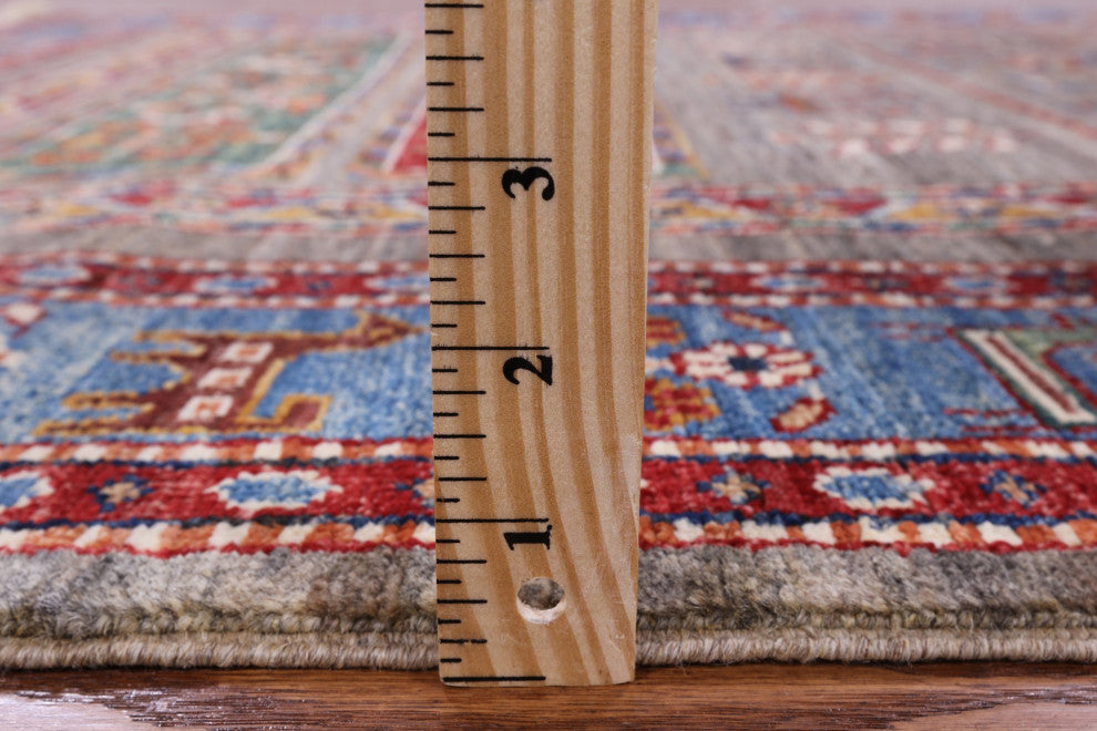 Handmade Persian Gabbeh Tribal Wool Rug 4' 4" X 6' 4" Q9984