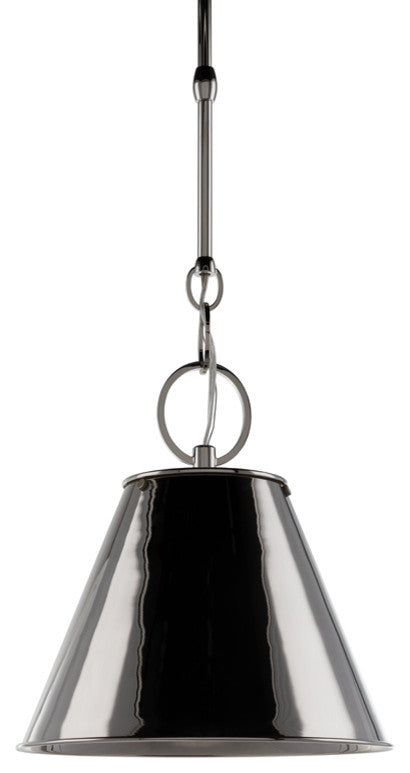 Altamont, One Light 11-inch Pendant, Polished Nickel Finish