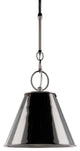 Altamont, One Light 11-inch Pendant, Polished Nickel Finish