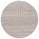 Safavieh Couture Ebony Collection EBN139 Rug, Natural/Grey, 6' Round