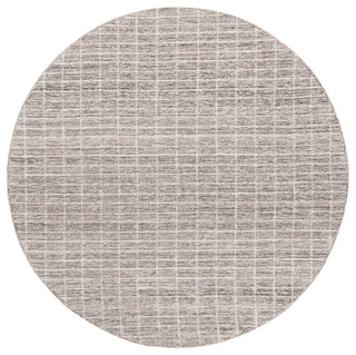 Safavieh Couture Ebony Collection EBN139 Rug, Natural/Grey, 6' Round
