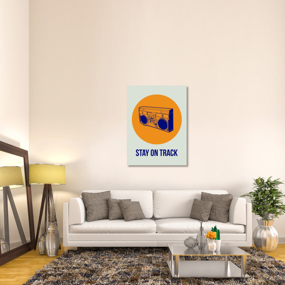 "Stay On Track BoomBox 1" Fine Art Print