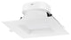 9 watt LED Direct Wire Downlight - 6 inch - 2700K - 120 volt - Dimmable - Square