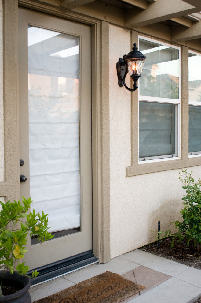 Maxim 3497 Carriage House 26" 3 Light Wall Sconce - Oriental Bronze / Water