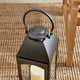 Antoinne Outdoor Lantern, Large, Black, 7.25x7.75x20.5