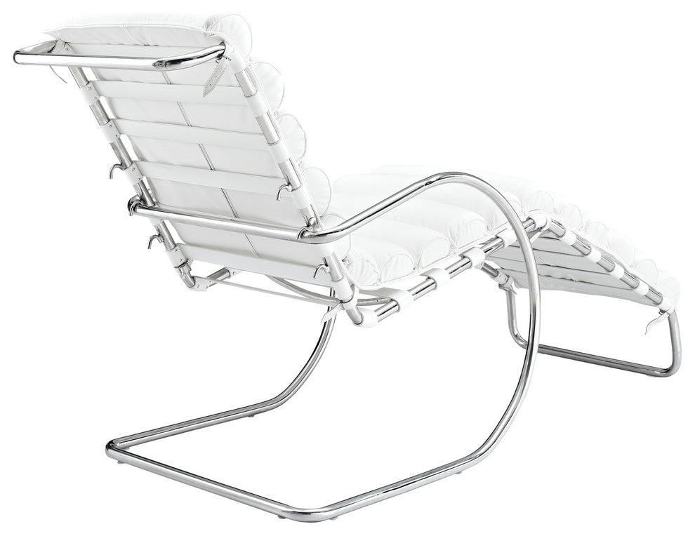 Modern Contemporary Living Room Chaise White