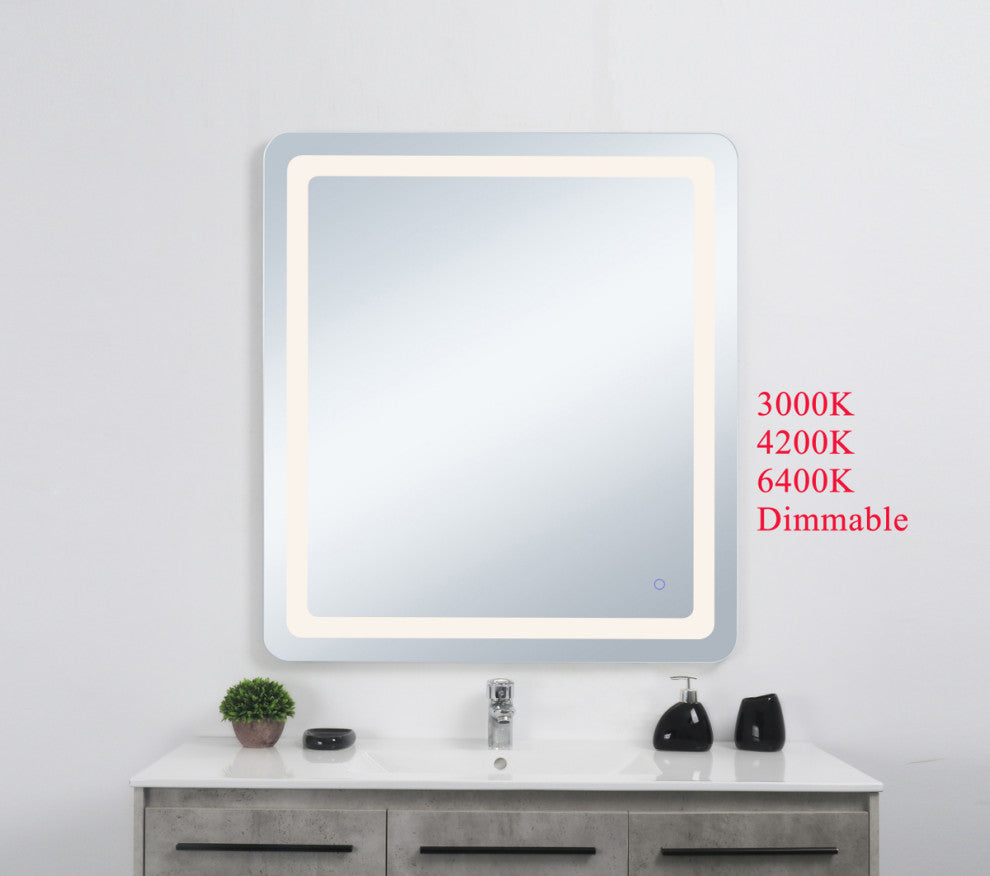 Elegant Decor Genesis 36In X 40In Soft Edge Led Mirror