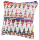 Ox Bay Handwoven White/Multi Geometric Cotton Blend Pillow Cover, 20"x20"